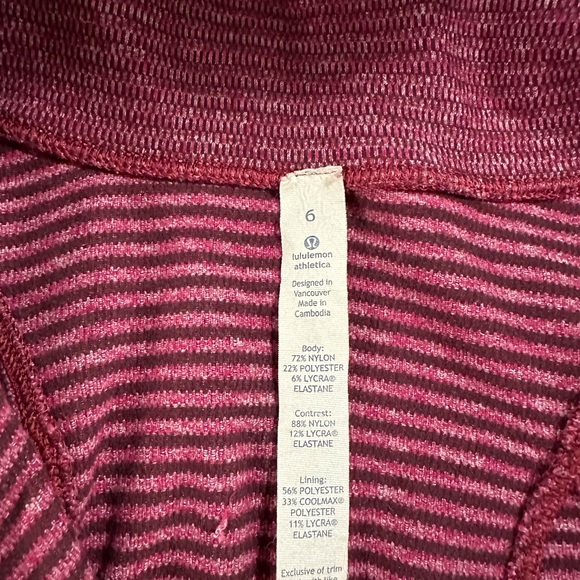 Lululemon 3/4 Zip Pullover Sweater - Size 6 - Picture 3 of 3